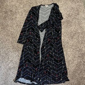 LULAROE geometric arrow Sarah cardigan